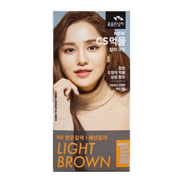 꽃을든남자 CS 먹물 칼라크림 N8 밝은갈색