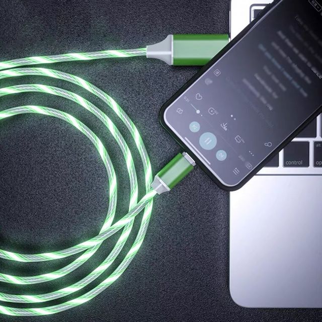 LED 발광 C타입 고속 충전케이블 1M 데이터송신 USB