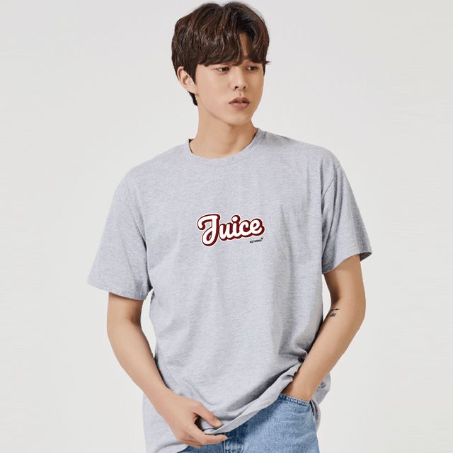 키밍 주스 JUICE 음료수 그래픽 캐주얼 반팔티