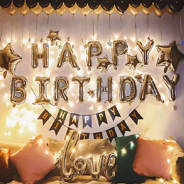 생일파티 풍선 세트, 펌프 포함 풍선 장식
