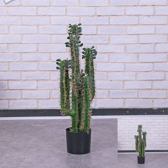 야외 조화 선인장 80cm, 플라워포토존 화단 관리 인테리어