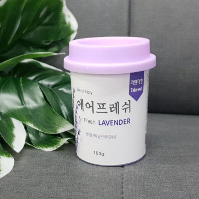 에어프레쉬 방향제 라벤더 100g 라벤더오일 젤방향제 옷장방향제