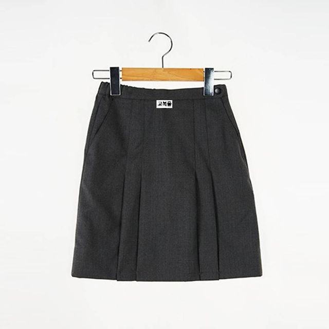 TBZ 교복몰 허리 밴딩 그레이 치마 (동광초) 교복치마 교