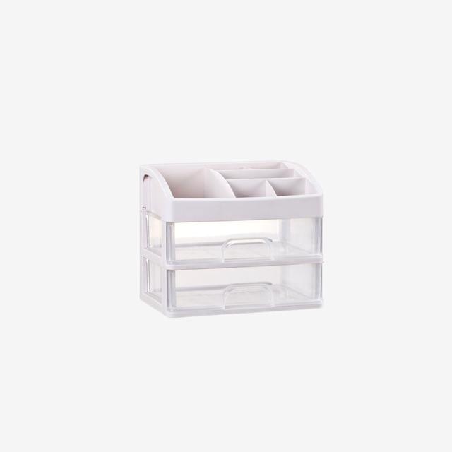 화장품 정리함 2단