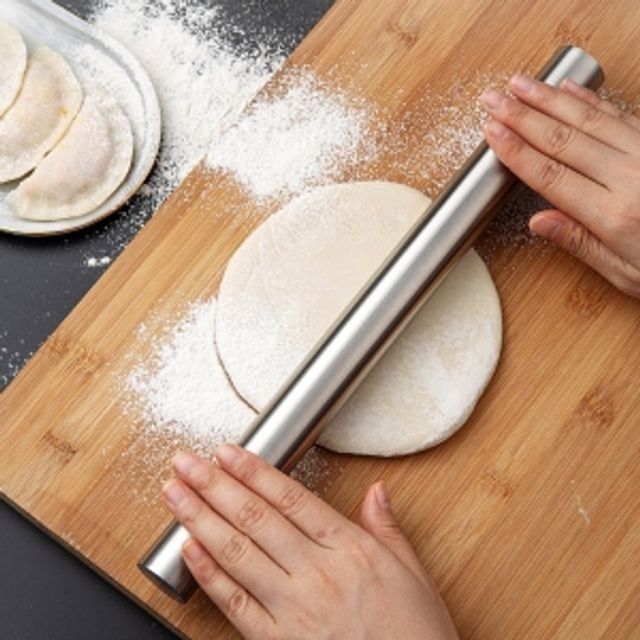 스텐 반죽밀대 325mm 만두피밀대 만두밀대