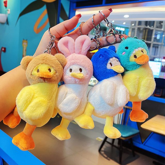 인형 고리 열쇠고리 자동차 백팩 오리 모자쓴