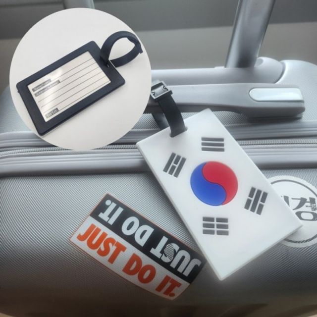 여행필수품 국뽕 네임태그 가방 여행용 골프 캐리어 태극기 백
