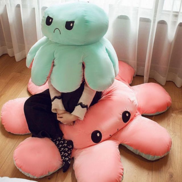 거북이 등딱지 반전문어 인형 등쿠션 쿠션