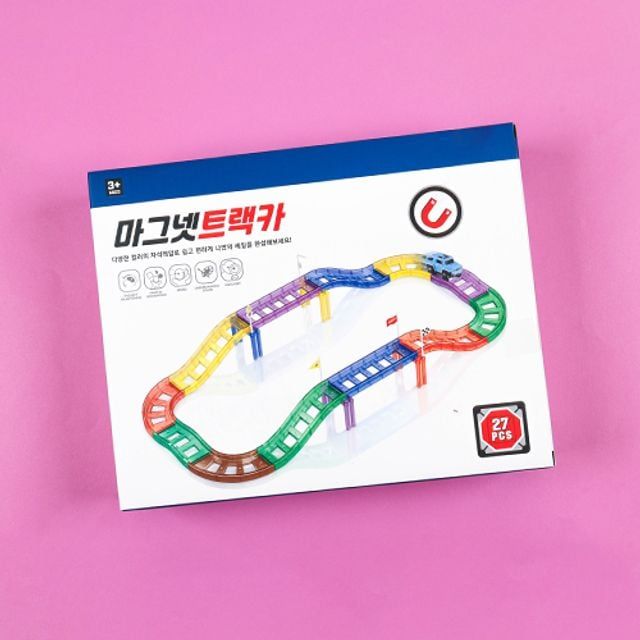 마그넷트랙카 마그리프트 고리형 핸드리프트 노란색 원형 카트 구루마 구르마 대차