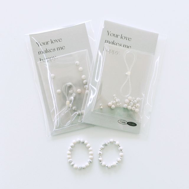 마블 원석 비즈반지 만들기 DIY 세트/하울라이트 스톤