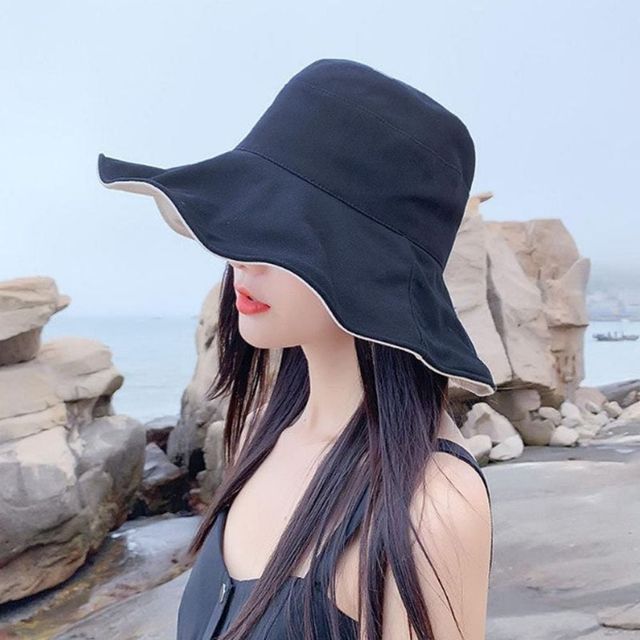여성모자 여름 패션 와이드 왕골모자
