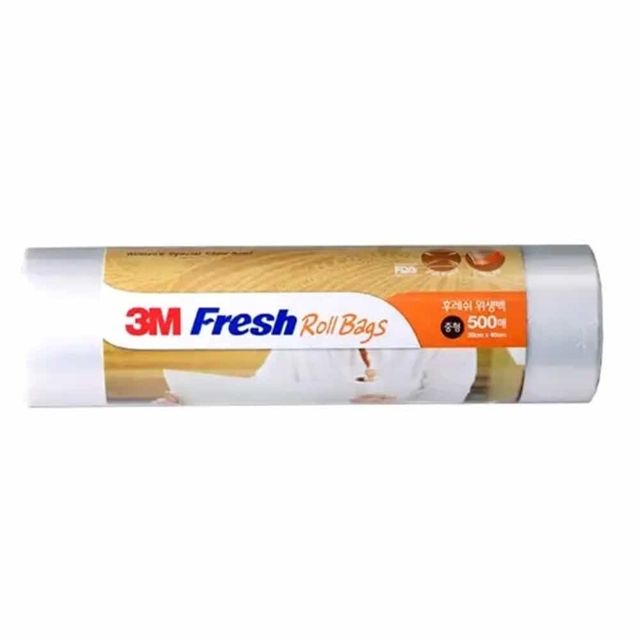 3M 위생백 롤백 중 500매 위생팩 위생롤팩 식품포장