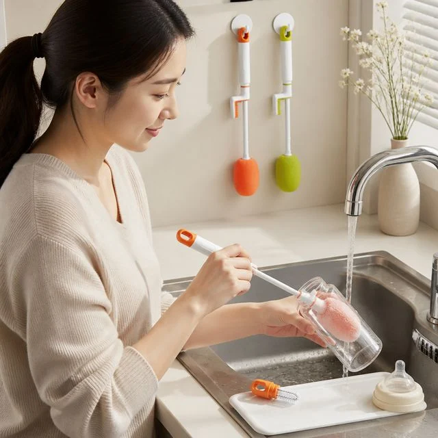 젖병 텀블러 세척 브러시 스트로우 클리닝 솔 젖병솔 세트