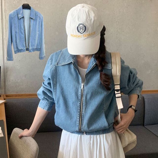 온나핏 데님자켓 집업자켓 데님아우터 데님패션 데일