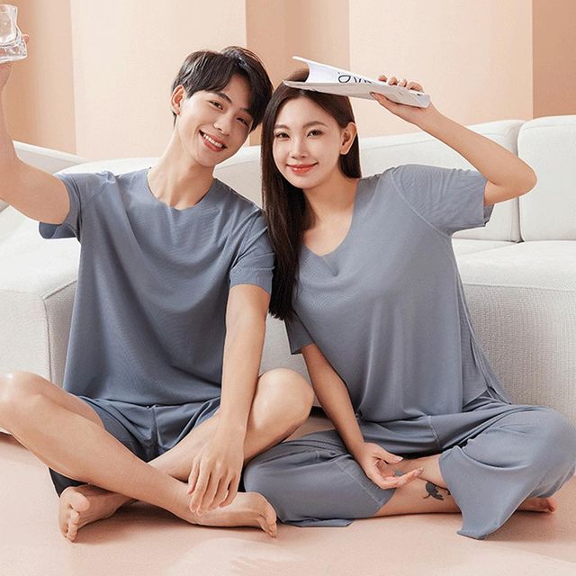 펄제인 남녀 여름 홈 SD250534 원피스 언더 남자 이지 슬립 긴팔 홈 세트 이지 남성 피치 여성 주니어
