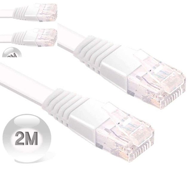 와이어맥스 CAT.6 평면 랜케이블 2M 네트워크공사 랜선공사 컴퓨터인터넷선 광케이블