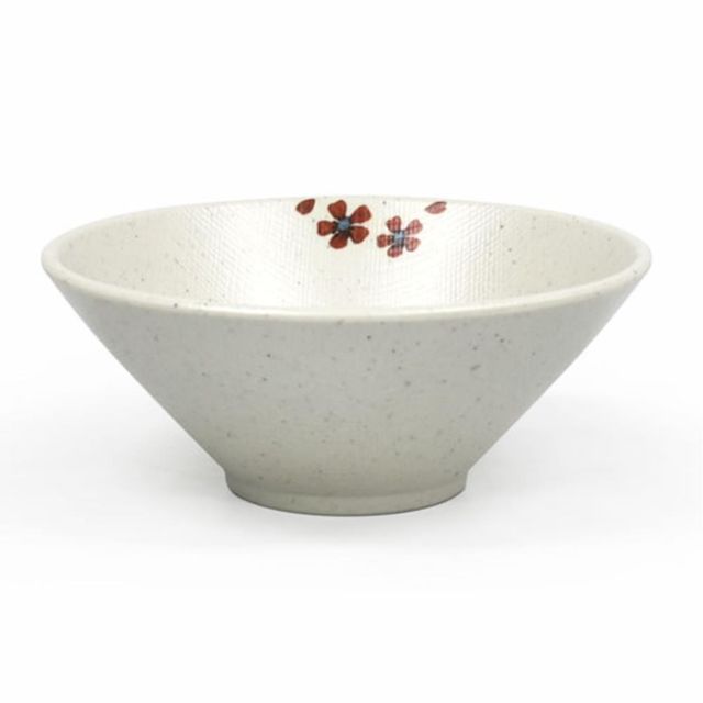 V면기 동백전사 짜장 짬뽕 라면 우동 식기 G-0456