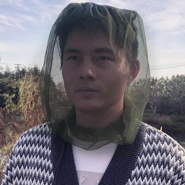 얼굴 모기장 벌모자 정글모자 방충모자 벌초모자 말벌보호복