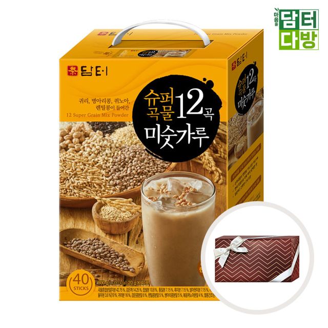 수제 선물포장 담터 슈퍼곡물 12곡 미숫가루 40스틱