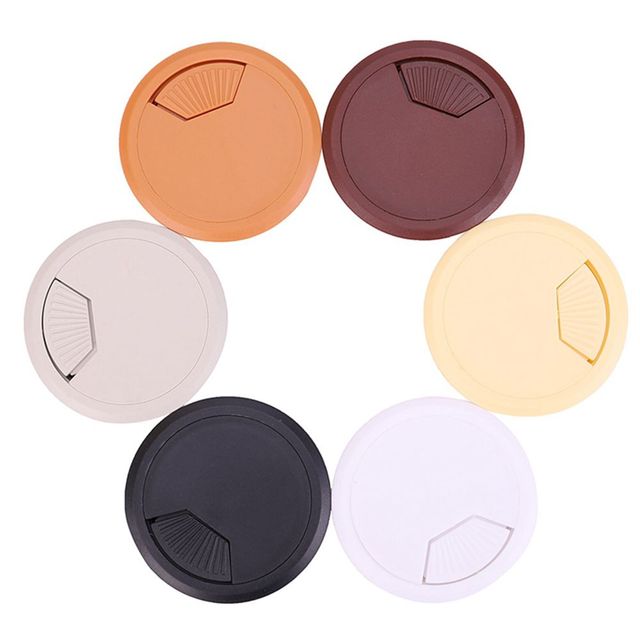 마개 50mm 홀커버 뚜껑 전선캡 브라운 데스크홀커버