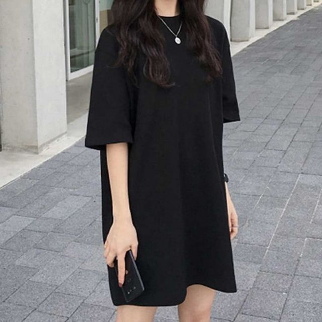 반팔 미니 원피스 박스티 숏원피스 여름 편한 여자반