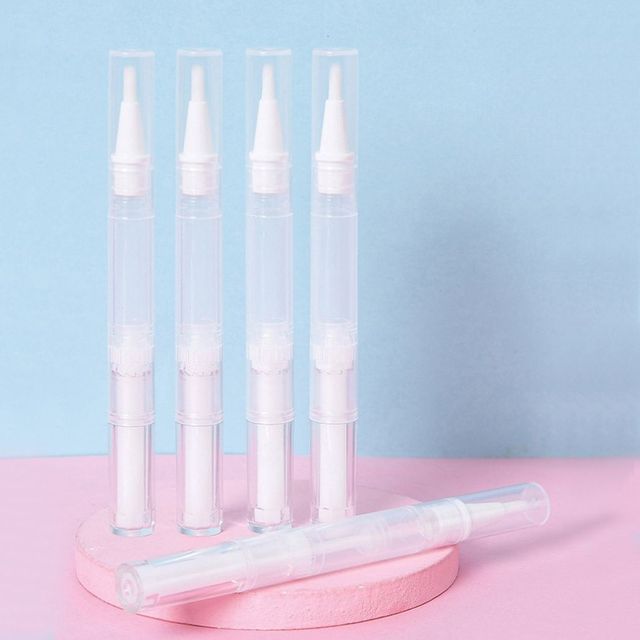 네일아트 오일 등 소분 진공 3mm 붓펜 용기 5개 세트