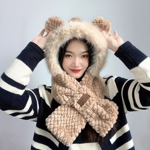 털모자 러블리베어 귀달이 보온모자 겨울모자 방