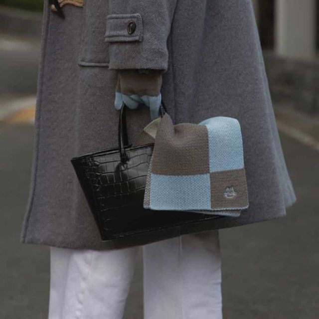 데일리 자수 울 머플러 여자겨울머플러 학생목도리