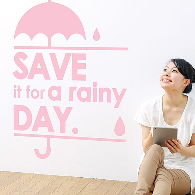 Rainy Day 레터링스티커 시트지 벽지 포인트스티커