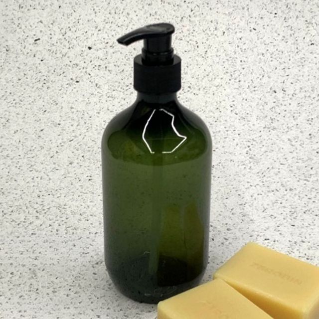 공병 샴푸 디스펜서 펌핑용기 그린 ZF 500ml