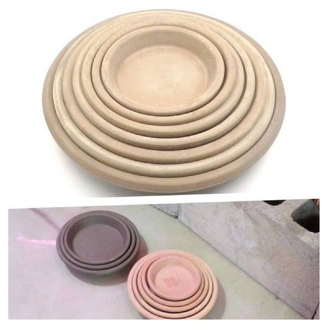 이탈리아 토분 화분받침 VG 그레이 R36, 내경29cm 물받침대