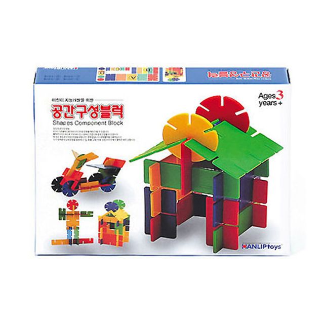 원형 블럭 끼우고 쌓고 상상력으로 모양 만들기