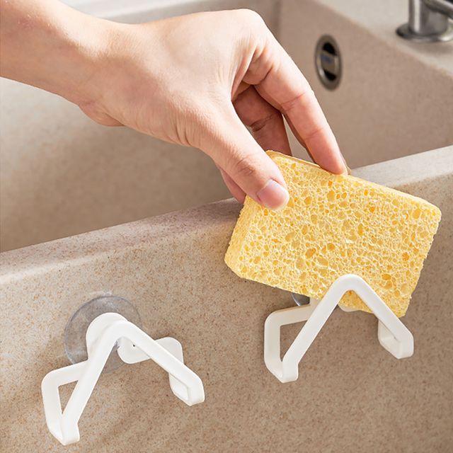 수세미 거치대 2P 흡착거치대 흡착걸이