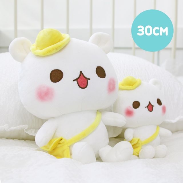게스쿠마 인형 30cm 화이트 아기 곰돌이 러블리