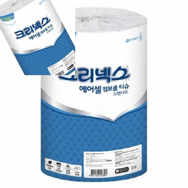 크리넥스 에어셀 스탠다드 점보롤 270mmx4롤x4팩 16롤 박스 롤화장지 화장지 휴지 화장실휴지
