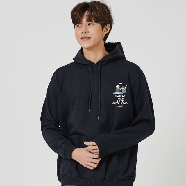 우주 SPACE 맨투맨 후드티, 남성 키밍 그래픽 티셔츠