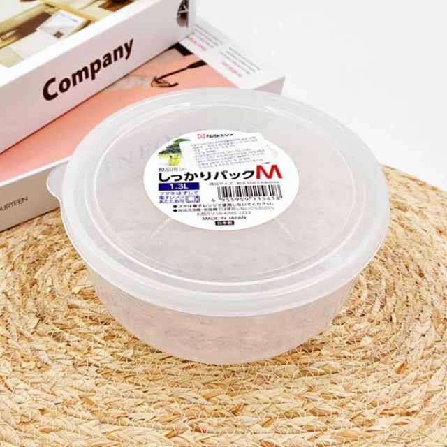 반투명 밀폐통 1.3L 과일도시락용기 밀폐양념통 소분용기 소스보관용기 전자렌지용기