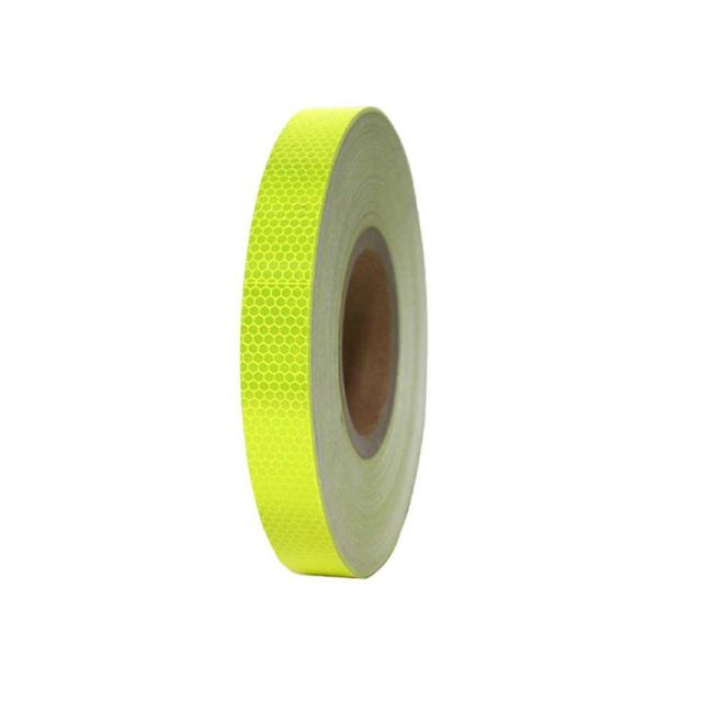 벌집무늬 반사 테이프 25mm x 50M 형광노랑 반사테이