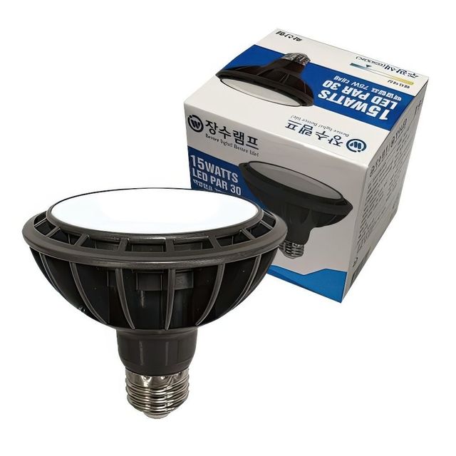 장수 LED PAR30 파30 파삼공 전구 확산형 주광색 E26 천장