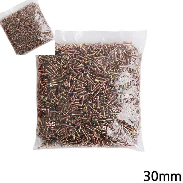 다용도 4mm 피스 나사못 30mm 1000개입 못나사 접시볼트 목재피스 가구나사