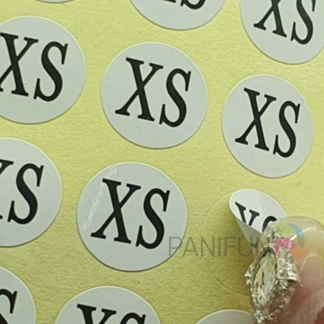 XS 의류사이즈스티커 사이즈라벨 스티커사이즈 의류스티커 옷가게스티커 의류라벨스티커