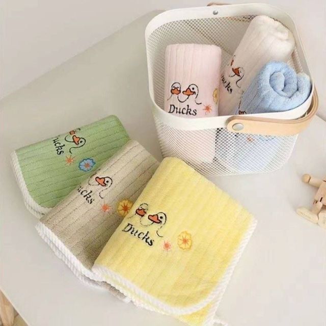 주방 고리 스트랩 수건, 면 핸드타올 오리 손수건