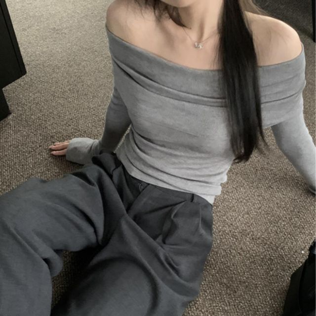 카라넥 롱니트 빅사이즈라운드넥 롱 터틀넥 코디 티