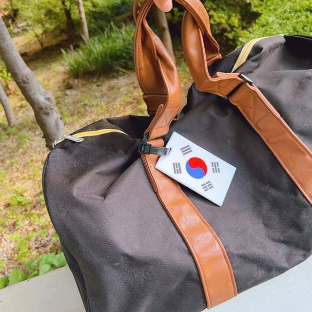 여행용 캐리어 가방 태극기 소품 간편 고리