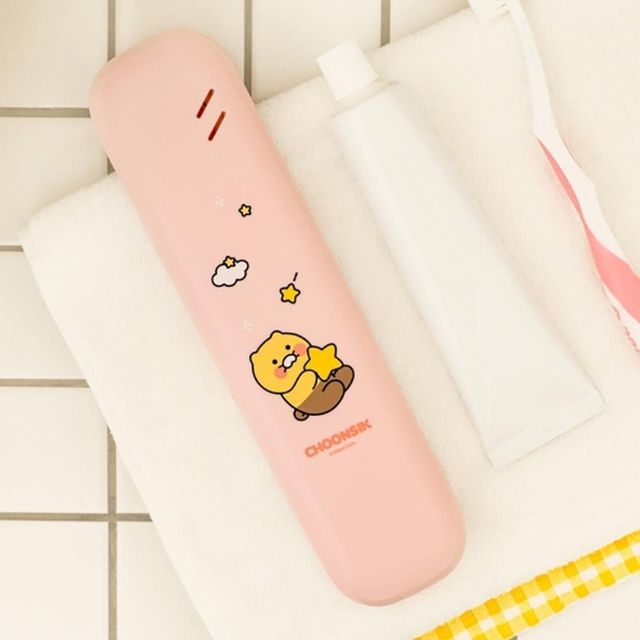 카카오프렌즈 칫솔살균기 춘식이 핑크 215X54X28mm (1개입)