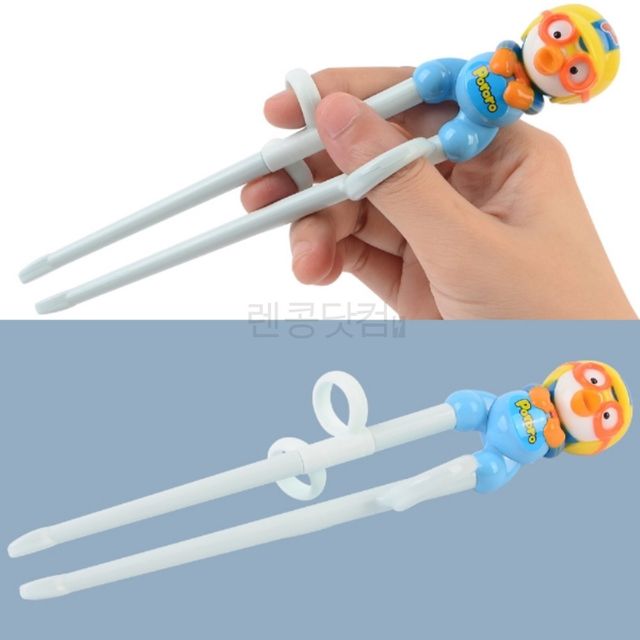 어린이용오른손젓가락 젓가락교육 뽀로로 에디슨젓가락 1단계