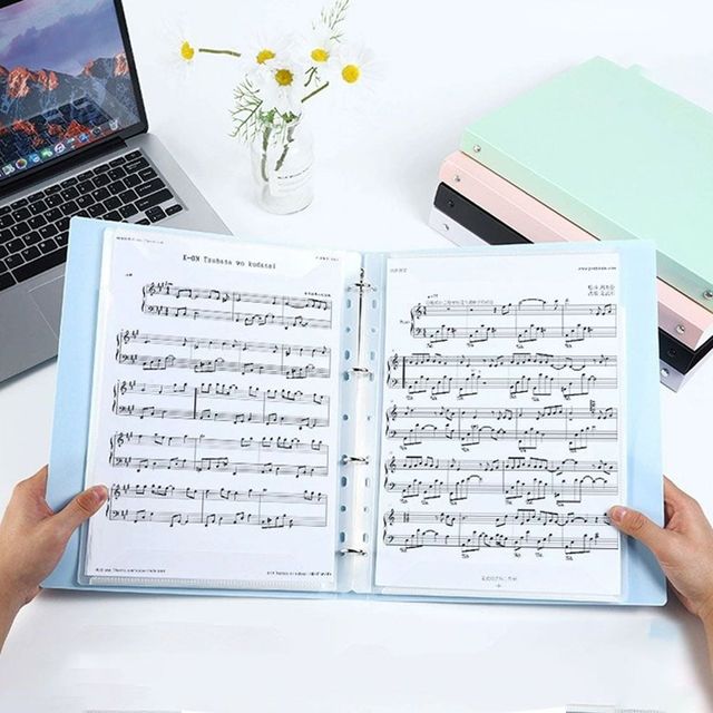 악보파일 A4 4공 클리어 악보파일 20매