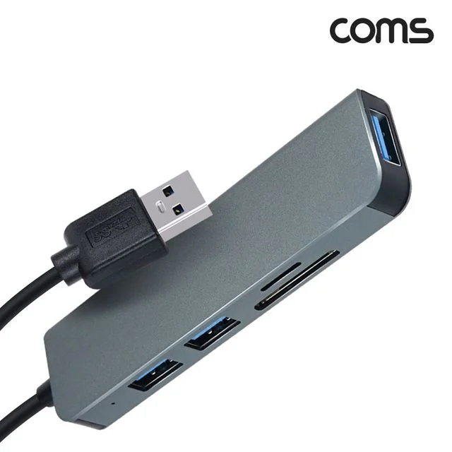 (COMS) USB 3.0 멀티카드리더기 USB 허브 3포트