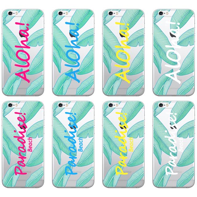 갤럭시노트9 투명 젤리케이스, 알로하썸머 N960