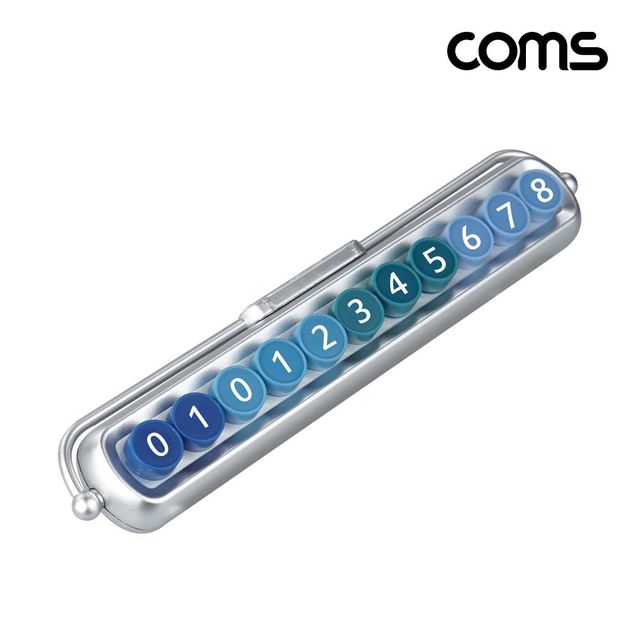 TBZ Coms 차량 전화번호 알림판 주차 번호판 자동차 개인정보 보호 Silver 야광 실버 JA223